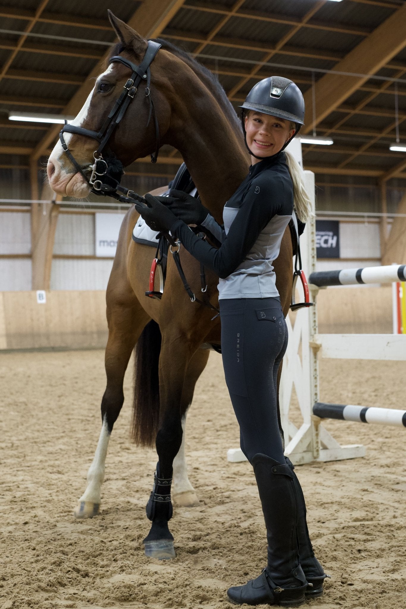 Flyinge Dark Grey Breeches - BREIJA