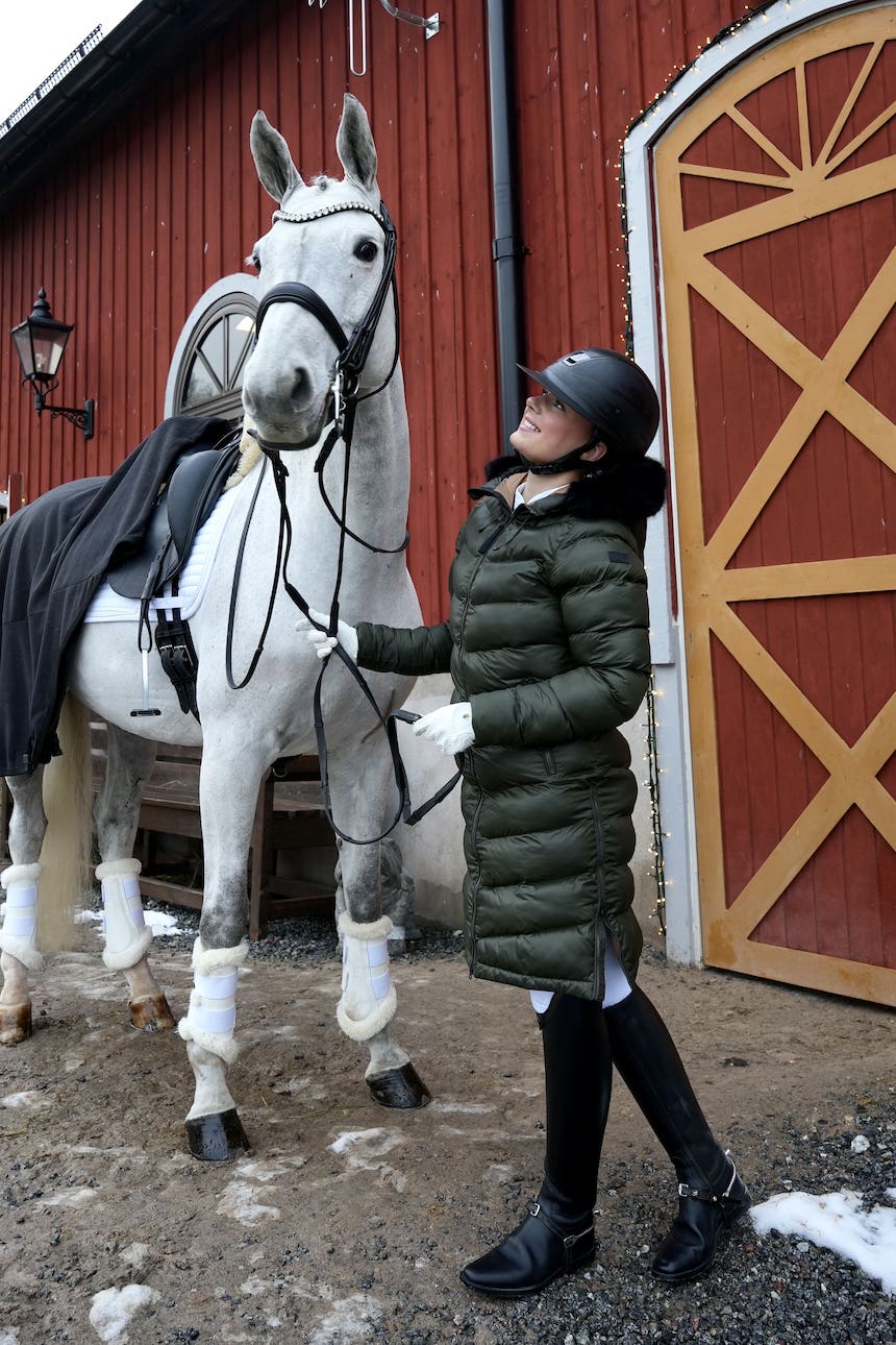 Lyon Winter Riding Jacket Khaki Green - BREIJA
