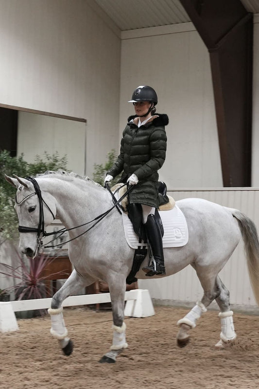 Lyon Winter Riding Jacket Khaki Green - BREIJA