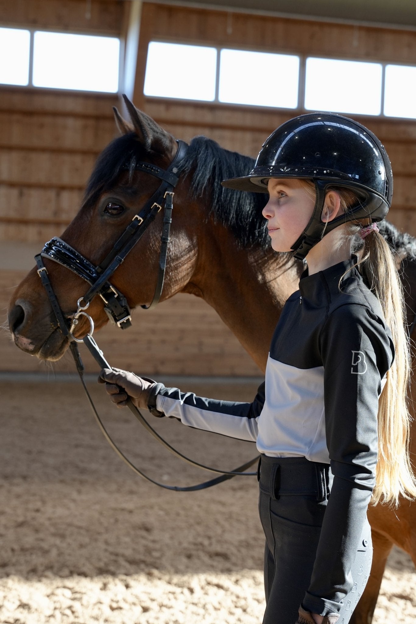 YR Ocala Black and Grey Top Long Sleeve - BREIJA