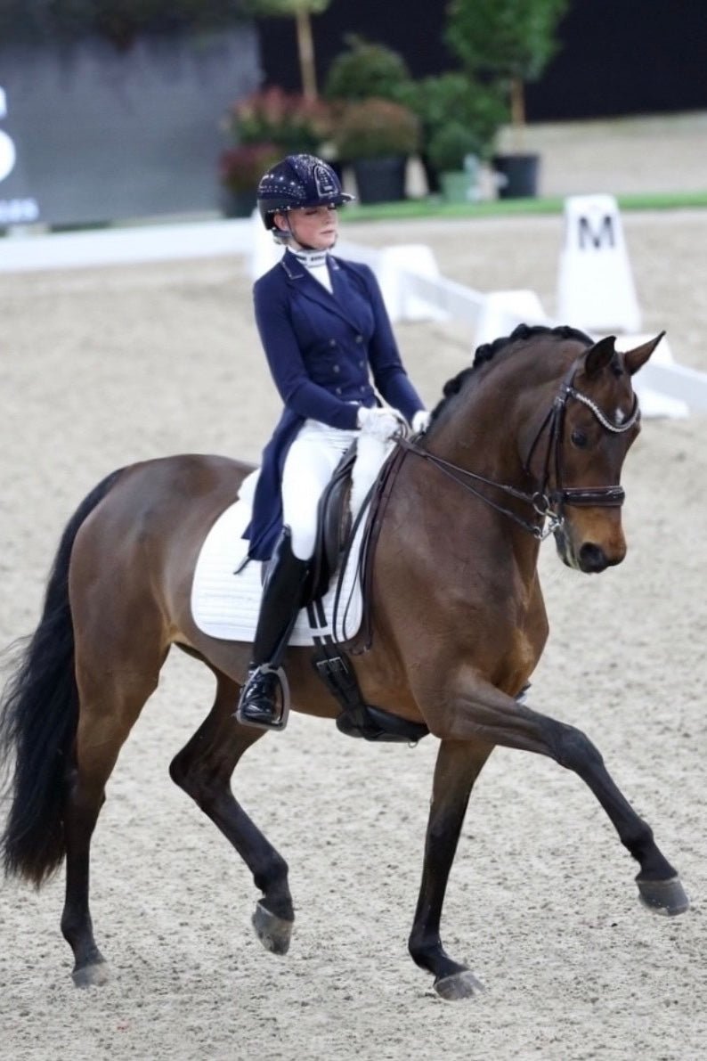 Sparkle White Dressage Saddle Pad - BREIJA