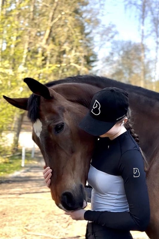 Ocala Svart och Grå Topp Långärmad