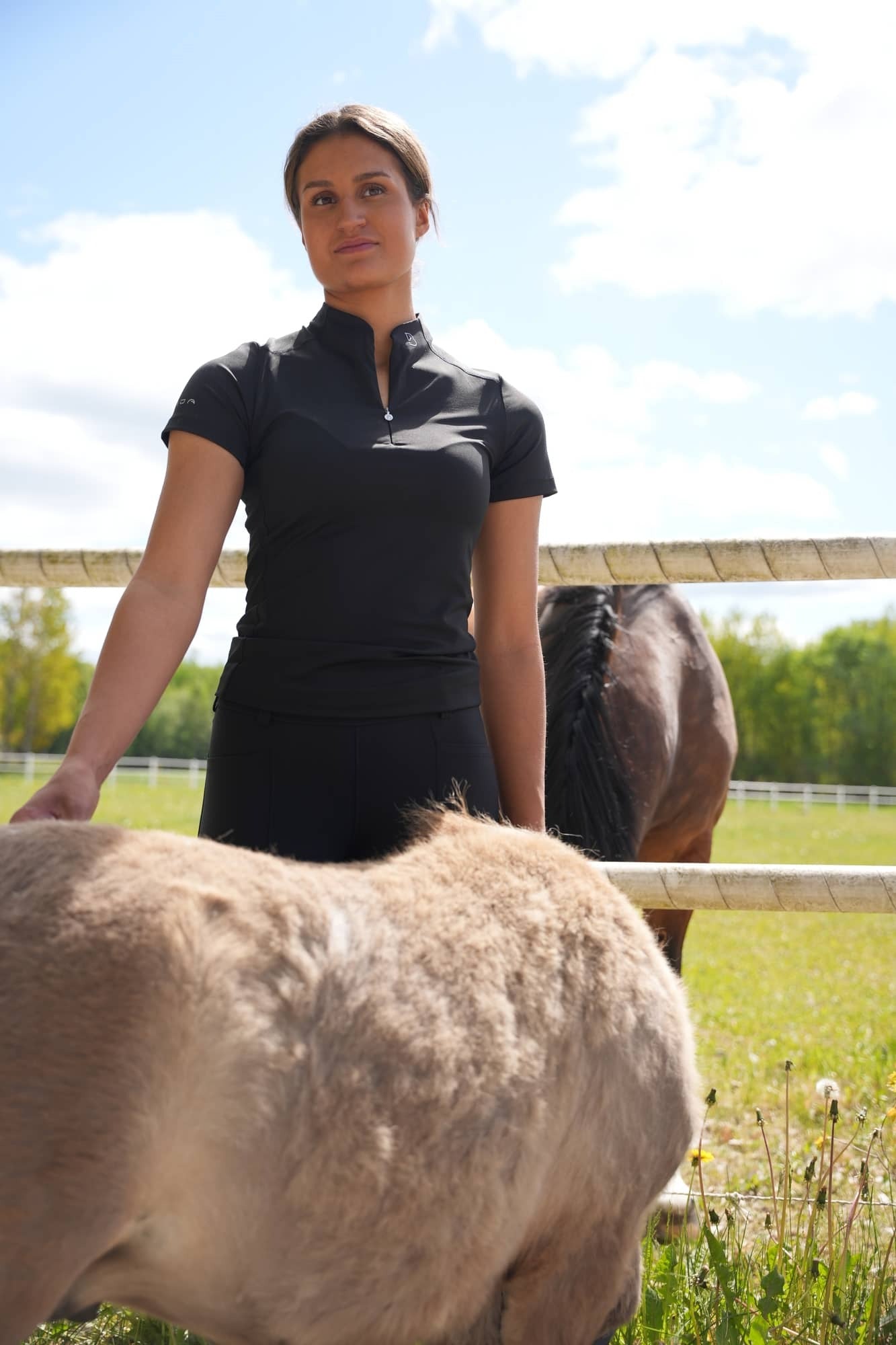 Ocala Black Top Kortärmad