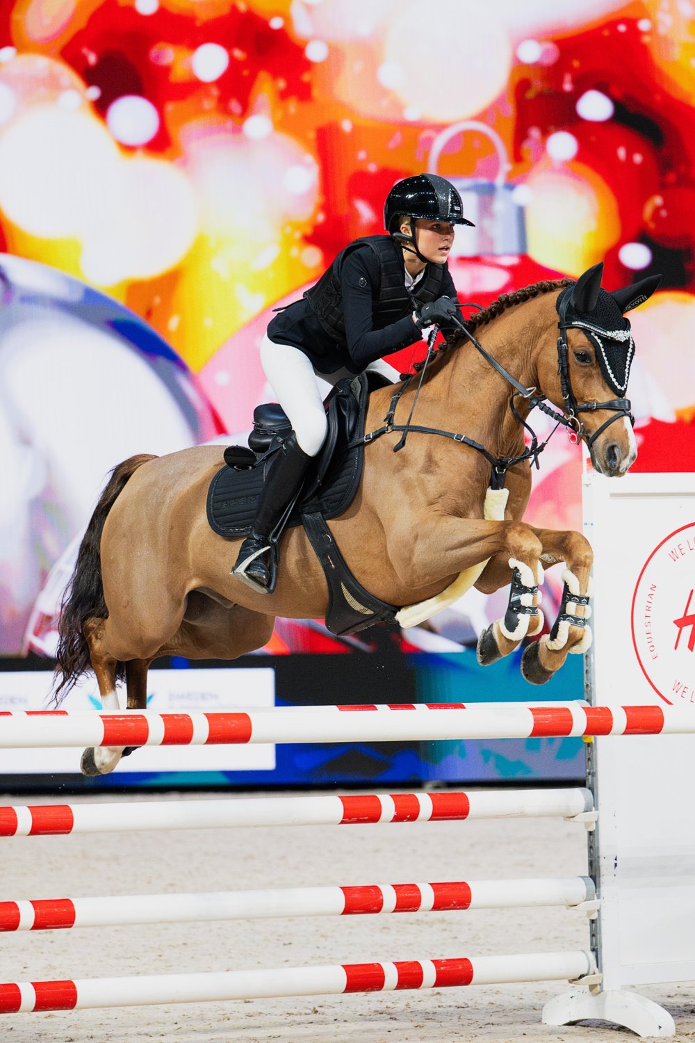 Glitzern Black Jump Schabracke