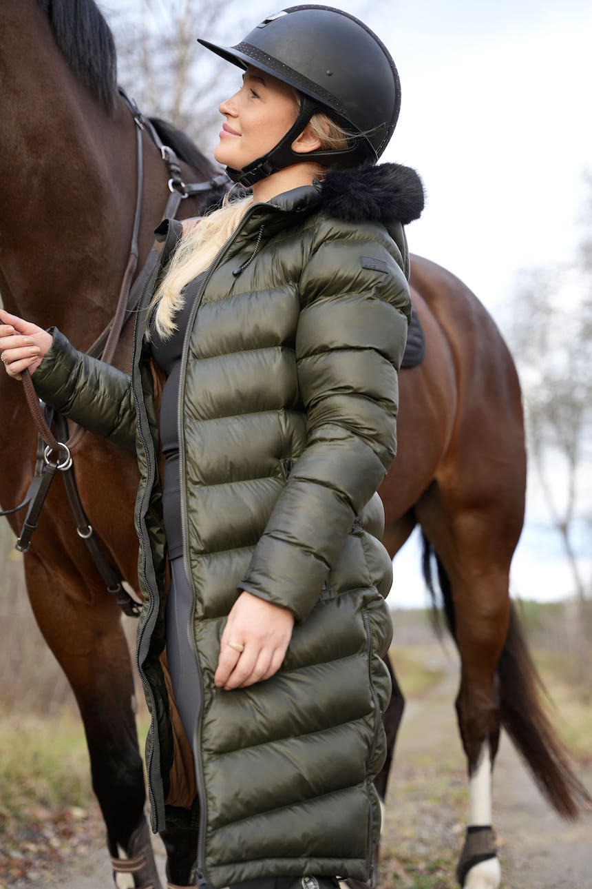 Lyon Winterreitjacke Khakigrün