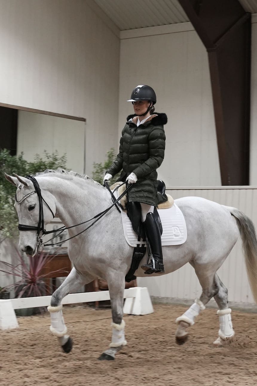 Sparkle White Dressage Saddle Pad - BREIJA