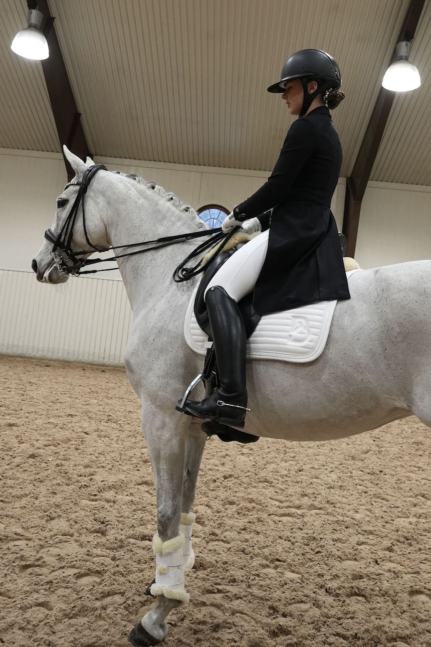 Sparkle White Dressage Saddle Pad - BREIJA