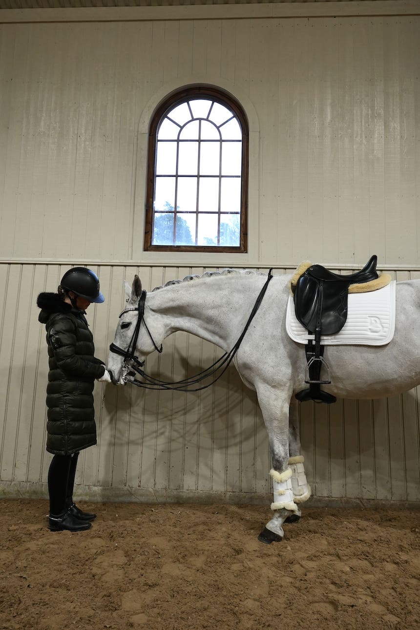 Sparkle White Dressage Saddle Pad - BREIJA