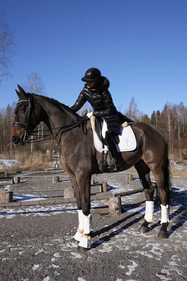 Sparkle White Dressage Saddle Pad - BREIJA