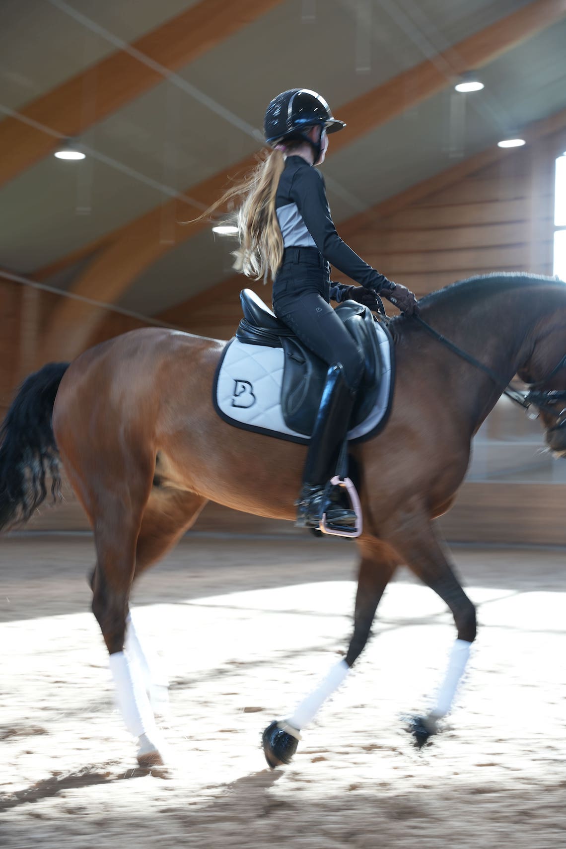 Arctic Grey Dressage Saddle Pad Pony - BREIJA