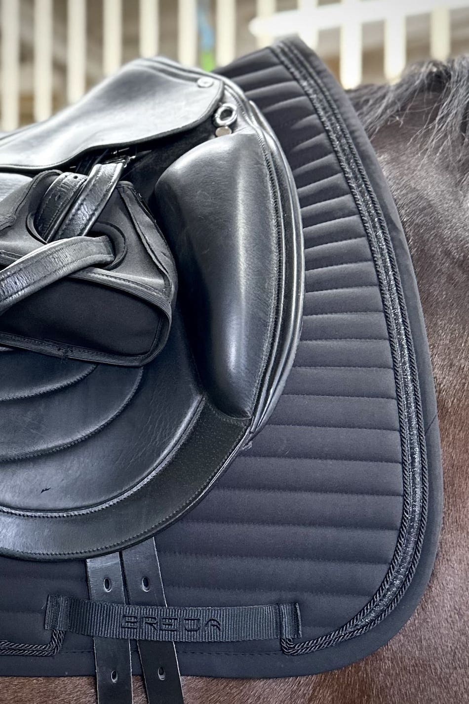 Sparkle Black Dressage Saddle Pad - BREIJA