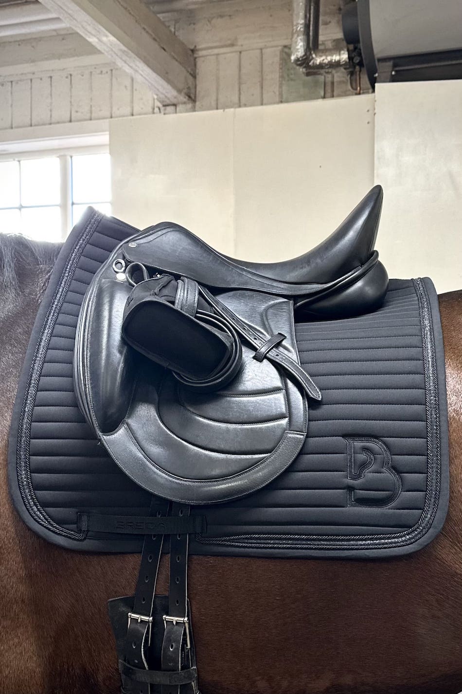 Sparkle Black Dressage Saddle Pad - BREIJA