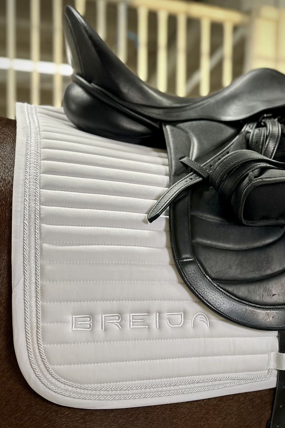 Sparkle White Dressage Saddle Pad - BREIJA