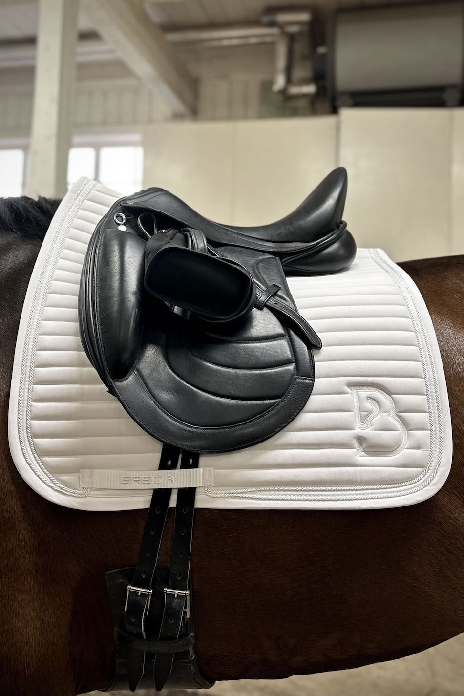 Sparkle White Dressage Saddle Pad - BREIJA