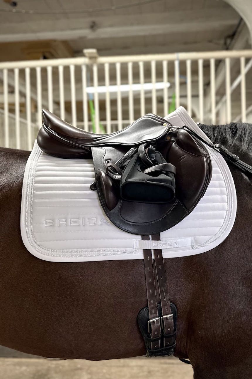 Sparkle White Jump Saddle Pad - BREIJA